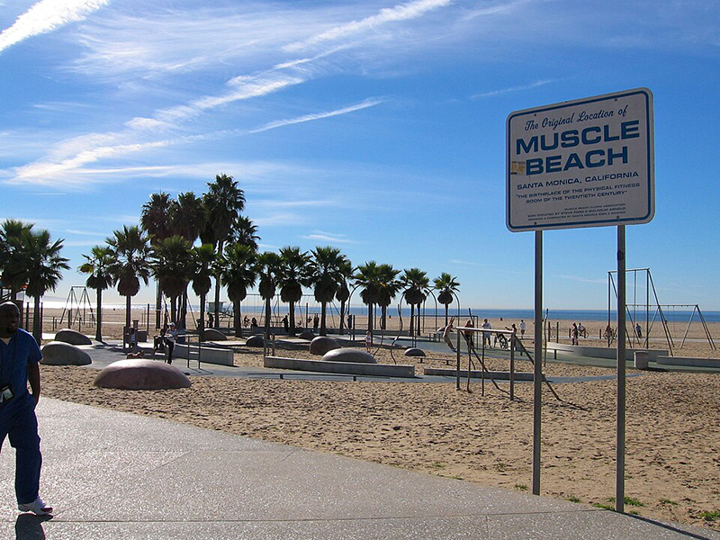 The location of original Muscle Beach