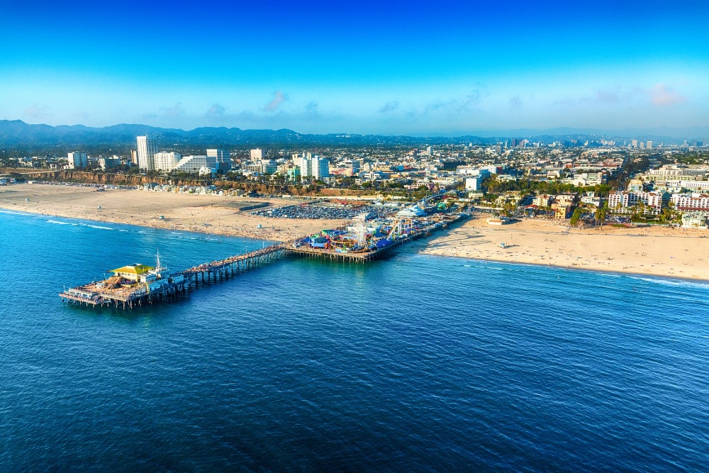 Beachside city of Santa Monica