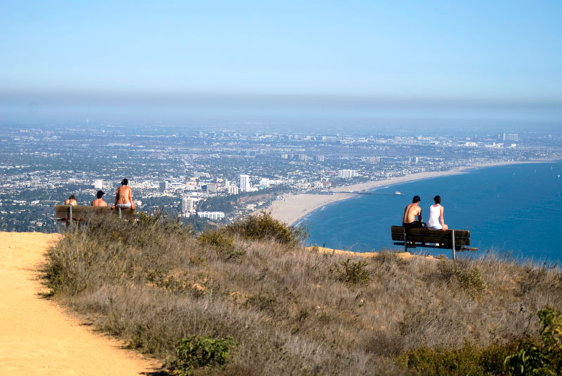 Outdoors of Pacific Palisades and Brentwood, California