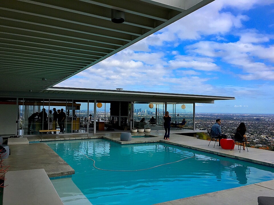The Stahl House in the Holywood Hills